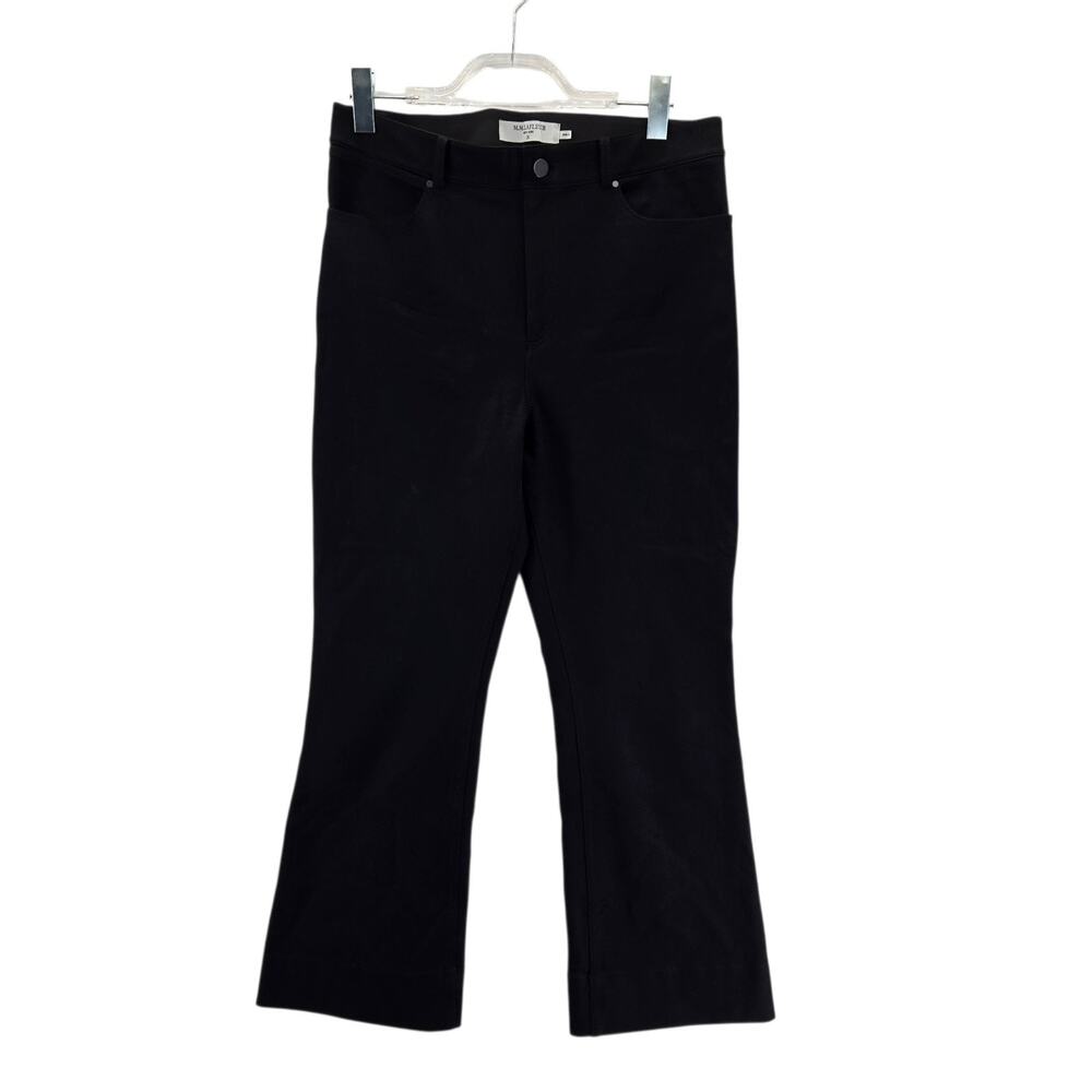 MM Lafleur Cropped Flare Pants Jeans Womens‎ 10 Black Stretch Designer City